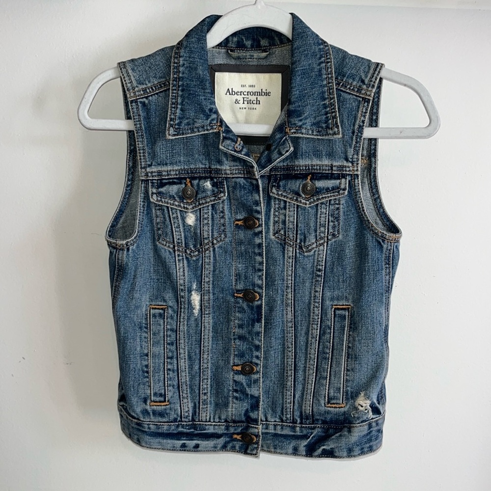 A&F Jean Vest